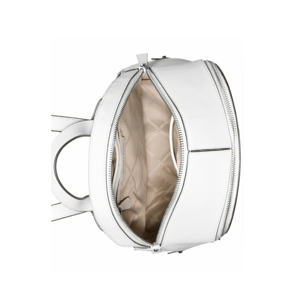 Michael Kors Rhea Medium Backpack White - Picture 6 of 8